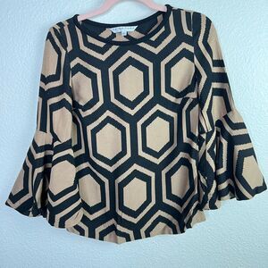 Trina Turk geometric pattern top